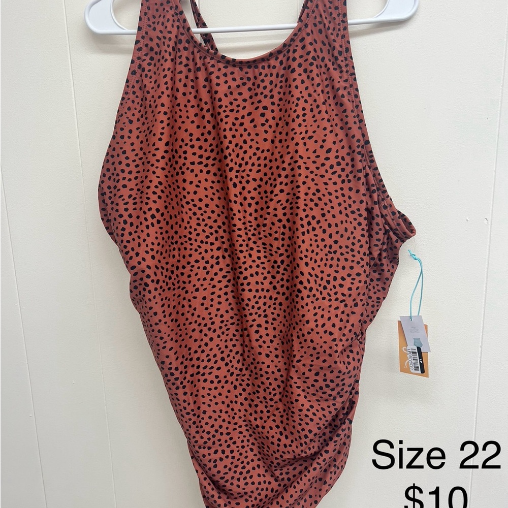 Leopard Print One-Piece Swimsuit - Picture 2 of 3
